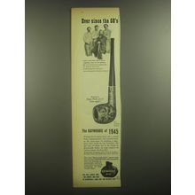 1945 Kaywoodie Slim Apple Pipe Ad - Ever since the 50's