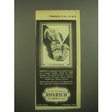 1945 Ronrico Rum Ad - by skilled hands