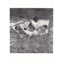 Bill Brandt Fashion At Sea Siesta Polka Dot Beach Fashion Postcard
