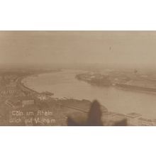Coln AM Rhein Blick Auf Mulheim Antique German Postcard