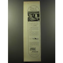 1953 PAL Philippine Air Lines Ad - Picture of Satisfaction