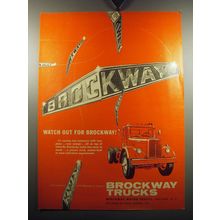 1957 Brockway Trucks Ad - Watch out for Brockway