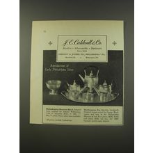 1956 J.E. Caldwell Ad - Philadelphia Museum Bowl and Washington Tea Service