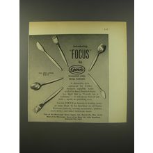1956 Gense Focus Stainless Flatware Advertisement