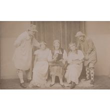 Romany Girl Playing Card Magic Tricks Fancy Dress Dorset Old Postcard