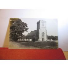 THE CHURCH, HANNINGTON, WILTSHIRE used antique postcard RP 1908 pm =