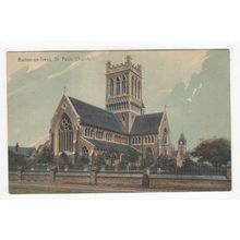 St Paul's Church Burton-on-Trent Postcard Staffordshire