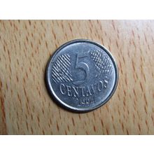 Brazil Brasil 1994 5 Centavos Coin