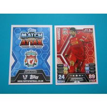 160. Luis Suarez - Liverpool - Match Attax 2013/14 Football Card EF1