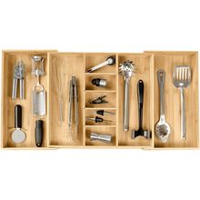 Adjustable Kitchen Drawer Organizer for Utensils and Junk, Food-Safe Contract Gr