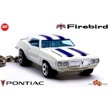 RARE KEYCHAIN WHITE 67~68~69 PONTIAC FIREBIRD 400 TRANS AM
