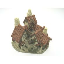 Vintage David Winter Green Dragon Pub Cottage Figure Hand Made Hand Painted COA