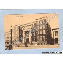 CT Danbury Hotel Green Street Scene w/Old Cars ct_box1~493