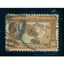 Used 327 10c Map of Louisiana Purchase Barely Clears C2718