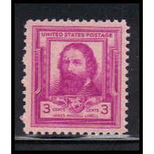 866 3c James Lowell Fine Plus MNH KA2714