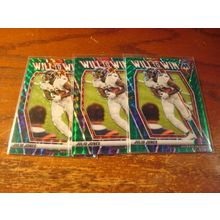 20201, Panini Mosaic, 3-Cards, Green Reactive Prizms, Will to Win, JULIO JONES,