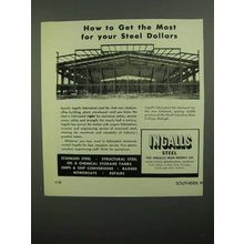 1950 Ingalls Steel Ad - Get the Most For Your Dollars