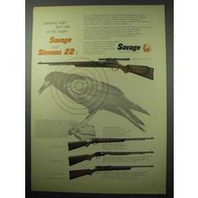 1956 Savage 6 Deluxe; 29, Stevens 87; 15 Rifle Ad