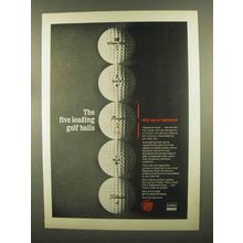 1965 Uniroyal Royal Golf Ball Ad - Leading Balls