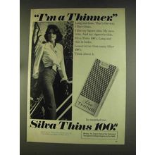 1976 Silva Thins Cigarettes Ad - I'm a Thinner