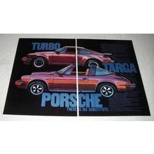 1976 Porsche 911S and Turbo Carrera Car Ad