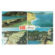 ALANYA, multiview, TURKEY unused vintage postcard /