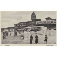 Zandvoort Zuiderstrand Holland Old Real Photo Postcard