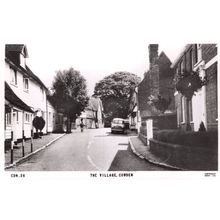 Bicycle at The Village Cowden Kent Old Real Photo Postcard