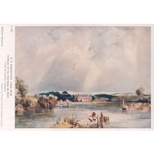 RP Bonington Chateau Of The Duchesse De Berri Painting Postcard