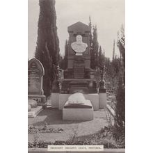 President Krugers Grave South Africa Real Photo Old Postcard