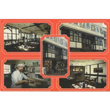 Chef Cooking Food At Queen Elizabeths Restaurant Kent Postcard