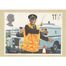 Policeman Directing The Traffic Royal Mail Police FDC Postcard