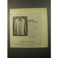 1954 A. Sulka Jacket Ad - Heading for the sun?