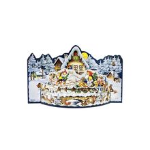 11211 - Korsch Advent - 3-Dimensional Sleigh Ride - 8.5"H x 14"W x 3"D