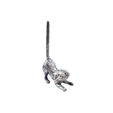 Pack Of 2] Rustic Silver Cast Iron Cat Extra Toilet Paper Stand 10""