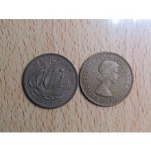 GB 1964 Elizabeth II Ship Half Penny Coin