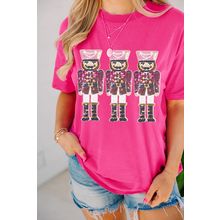 Rose Red Nutcracker Graphic Christmas Holiday T Shirt