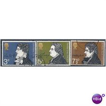 1971 Literary Anniversary Set SG884-886 Very.Fine Used