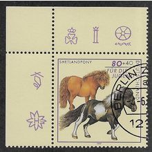 GER 1997 80pf +40 'HORSES- (CORNER MARGIN) FINE USED (EBID59-000)