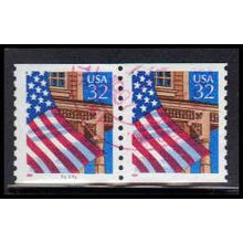 Used 2913 32c U.S. Flag Over Porch Very Fine CNP Left 91161 PA1732