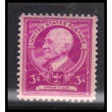 871 3c Charles Eliot Fine MNH KA3129