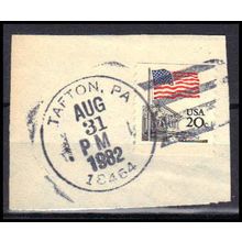 Used 1895 20c U.S. Flag Tafton, PA. E1946