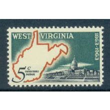 1232 5c West Virginia Fine MNH MA0296