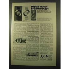 1972 Sensor 770 Watch Ad - Digital Watch Breakthrough