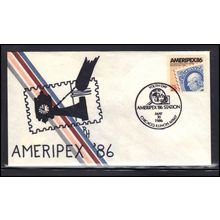 Event Cancel 05-30-86 2145 22c AMERIPEX '86 (Cachet-U/A) Box0283