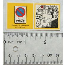 1958 RoSPA New Traffic Signs No. 21 Meter Zone Entry