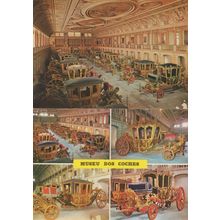Lisboa Coach Museum 2x Portugal Coches Museu Postcard s