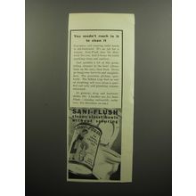 1932 Sani-Flush Cleaner Ad - You needn't reach in it to clean it