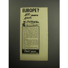 1957 Linjebuss Bus Lines Ad - Europe? See more save