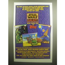 1993 Topps Star Wars Galaxy Trading Cards Advertisement